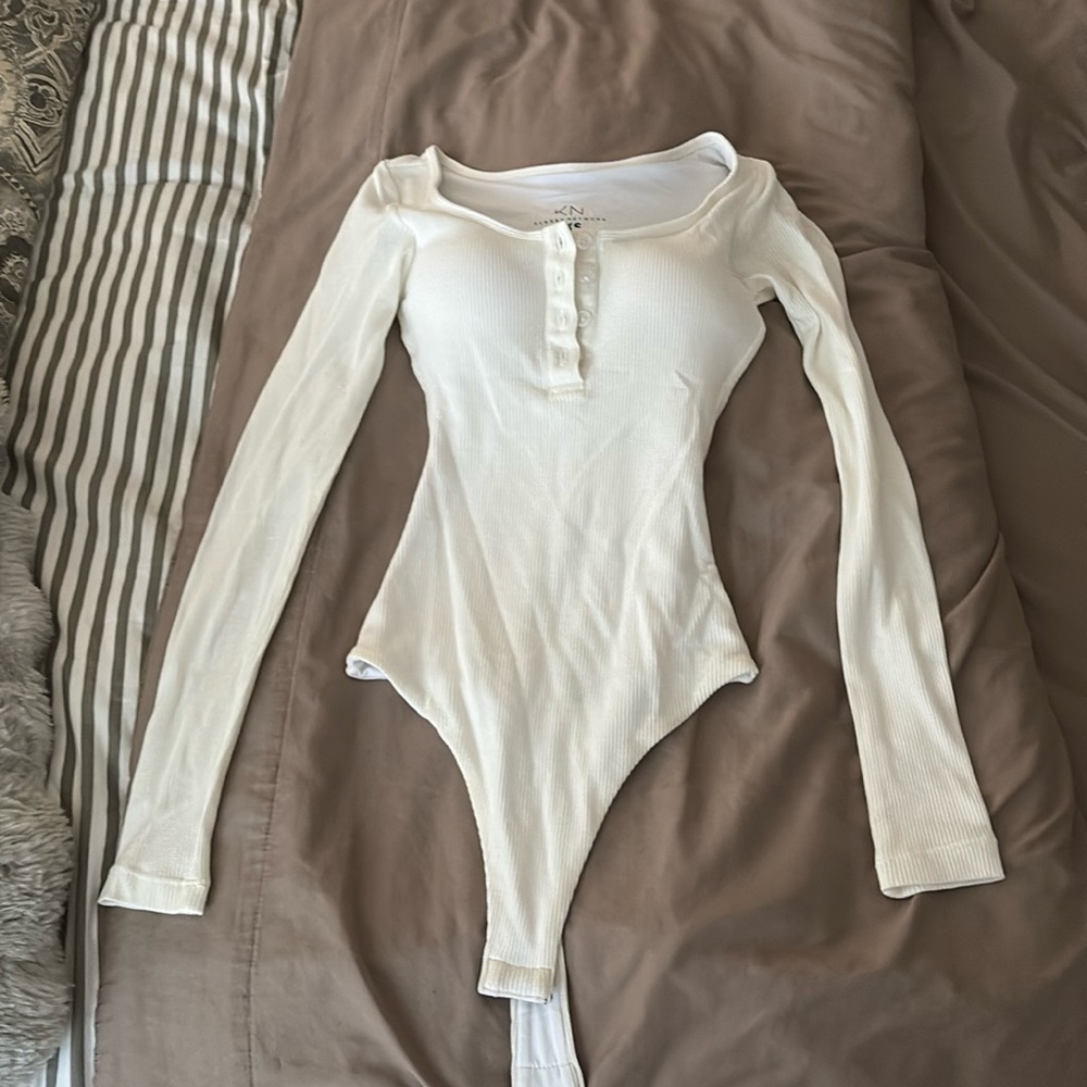 NWOT Klassy Network Henley Bodysuit
